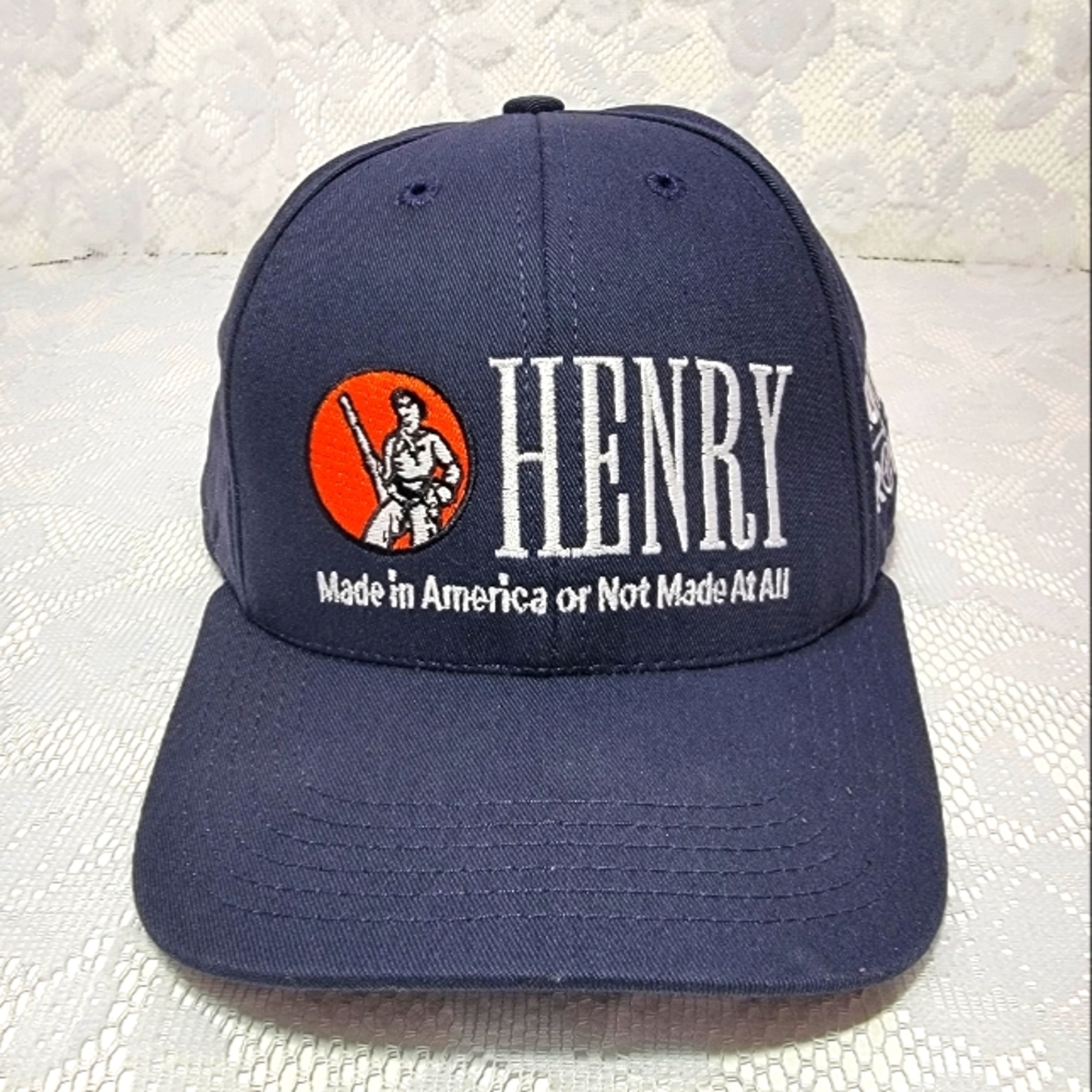 Henry Protect & Provide Blue Hat Baseball Adjustable Cap Made in America